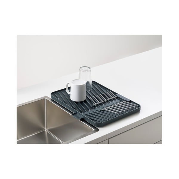 Crni ocjeđivač posuđa Joseph Joseph Flin-Up-image-4
