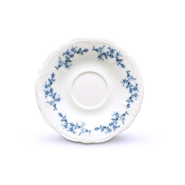 Bijeli/plavi porculanski čajni tanjurić ø 12 cm Retro – BonBistro