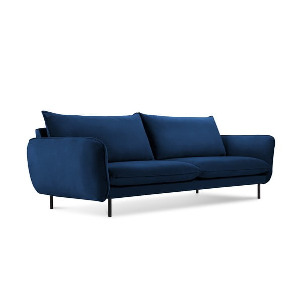 Plavi baršunasti kauč 230 cm Vienna - Cosmopolitan Design