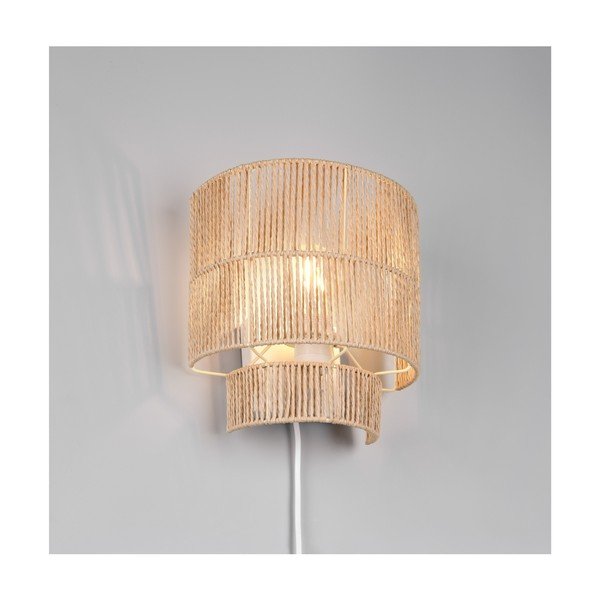 Zidna lampa s USB u prirodnoj boji Satna – Reality-image-1