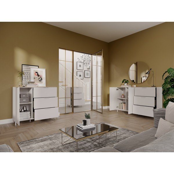 Krem ormarić u mat dekoru 68x98x40 cm Savoca – Germania-image-1