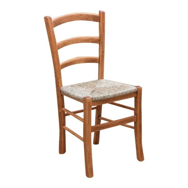 Smeđa stolica od bukovog drveta Biscottini Alis