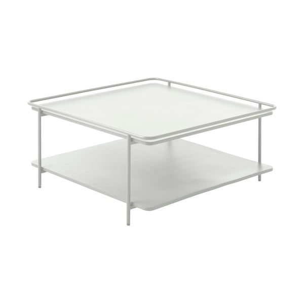 Svijetlo sivi metalni stolić za kavu 75x75 cm Yuba – Unique Furniture-image-1