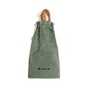 Lanena torba za kruh Really Nice Things Bag Green Moss, visina 42 cm