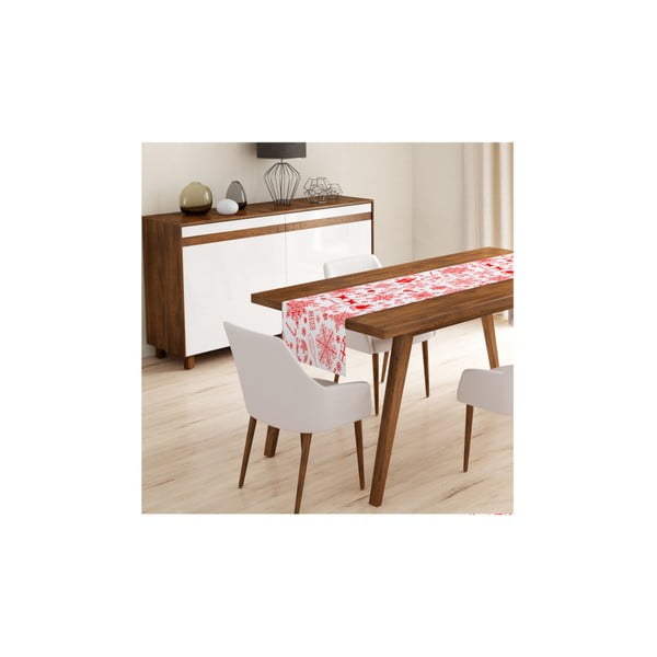 Set od 4 božićne jastučnice i gazište za stol Minimalističke navlake za jastuke od nordijskog pletiva-image-4