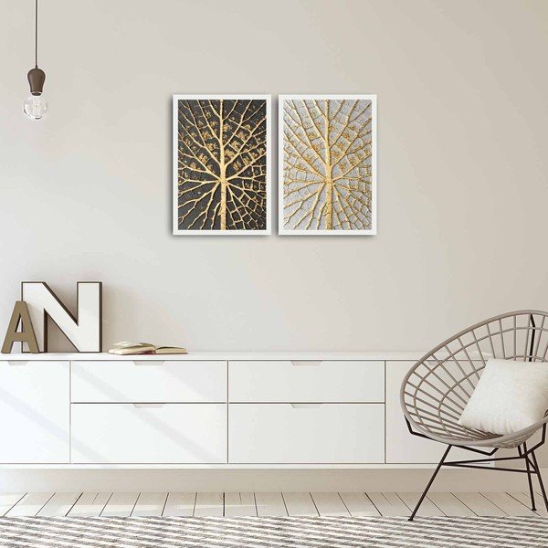 Dvodijelna slika Lišće doma, 72 x 50 cm-image-1