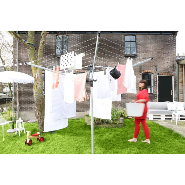 Vrtna sušilica za rublje u srebrnoj boji 50 m Lift-o-Matic Advance – Brabantia-image-3