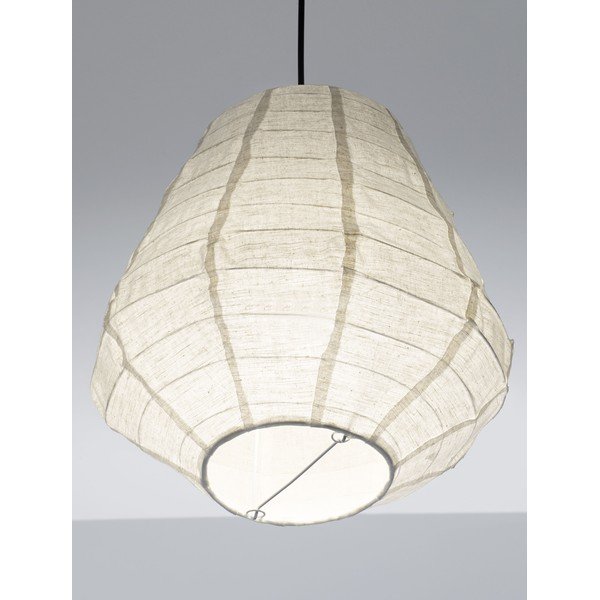Bijela lanena viseća svjetiljka ø 36 cm Linnet – Nova Luce-image-1