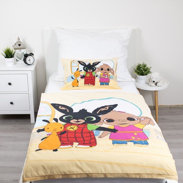 Pamučna dječja posteljina za dječji krevetić 100x135 cm Králíček Bing Playroom – Jerry Fabrics-image-1