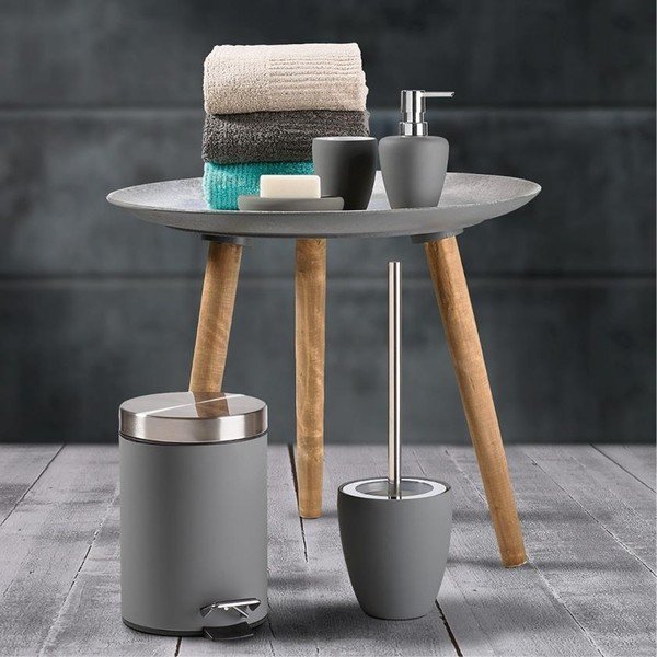 Siva kanta za smeće s pedalom Zone Confetti, 3 l-image-1