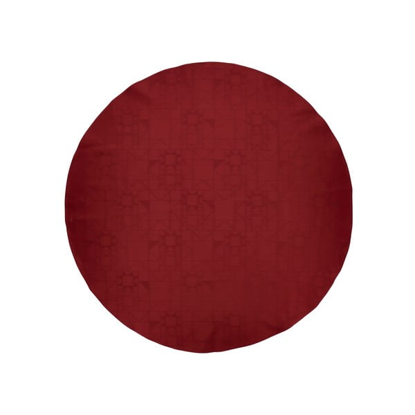Crveni okrugli tepih za ispod bora ø 120 cm Star Damask - Södahl