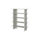 Svijetlo siva metalna biblioteka 120x156x37 cm Hes – noo.ma