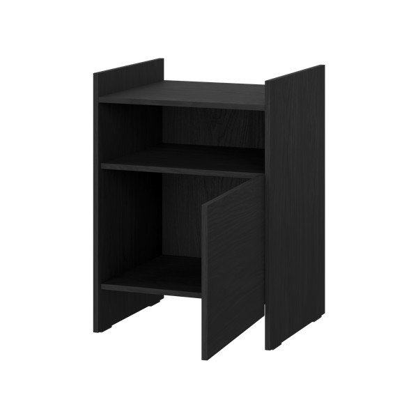 Crni noćni ormarić s policama Toopt – noo.ma-image-2