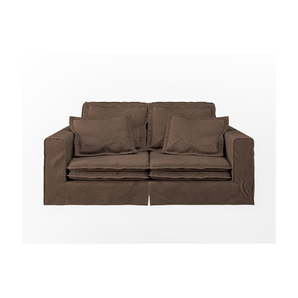 Tamno smeđa sofa 196 cm Nora – Ropez