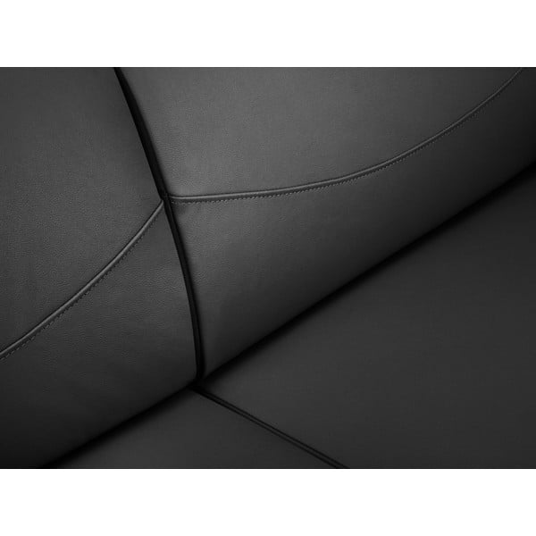 Tamno siva kožna sofa Windsor & Co Sofas Neso, 175 x 90 cm-image-1
