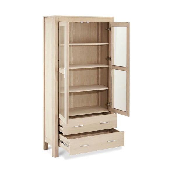 Vitrina u dekoru hrasta u prirodnoj boji 100x190 cm Paris – Furnhouse-image-2