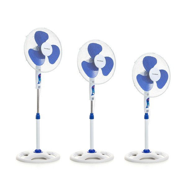 Bijeli ventilator na stalku InnovaGoods, ø 40 cm-image-2