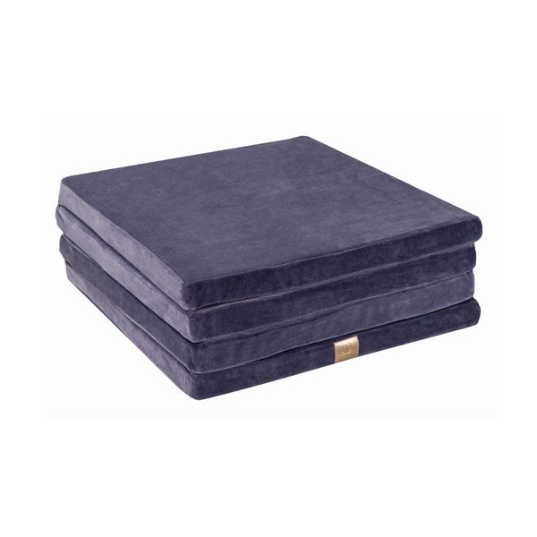 Prljavo plava dječja podloga za igru 120x120 cm – Meowbaby-image-2