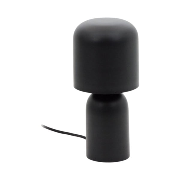 Crna stolna lampa s metalnim sjenilom (visina 28 cm) Monze – Kave Home