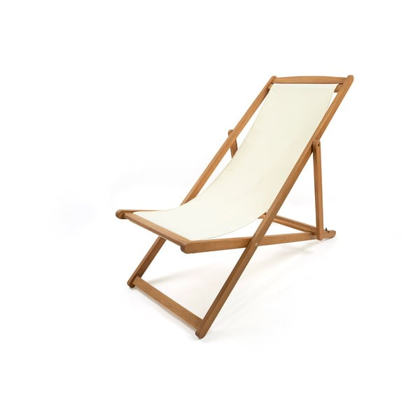 Bež vrtna sklopiva ležaljka od bagremovog drveta Bonami Essentials Deck-image-3