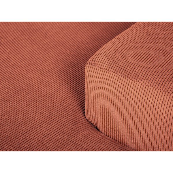 Roza baršunasta kutna sofa Cosmopolitan Design Hobart, desni kut-image-1