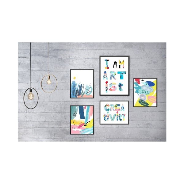 Set od 5 murala Tablo Center Creativity