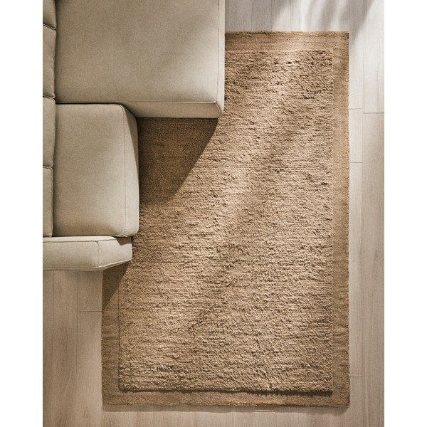 Bež ručno rađen vunen tepih 200x300 cm Marely – Kave Home-image-1