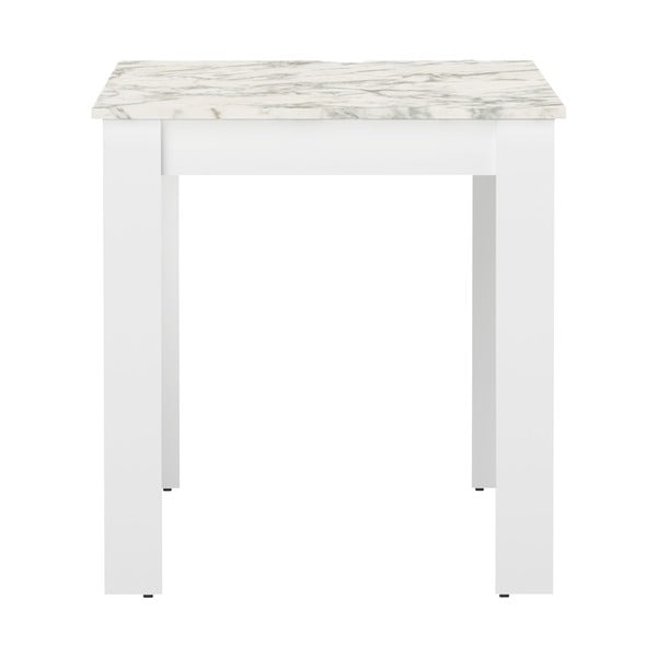 Bijeli blagovaonski stol s pločom u dekoru mramora 110x70 cm Nice - TemaHome -image-2