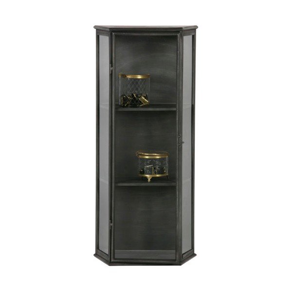 Black metal vitrina BePureHome Trophy-image-1