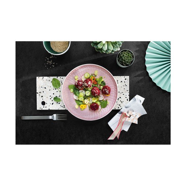 Bijelo-ružičasta porculanska ploča Villeroy & boch cvijet, ⌀ 24 cm-image-2