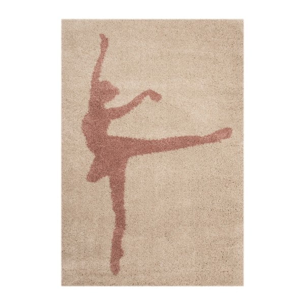 Dječji smeđi tepih Zala Living Ballerina, 120 x 170 cm