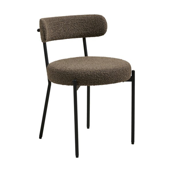 Smeđa podstavljena blagovaonska stolica Badalona – House Nordic