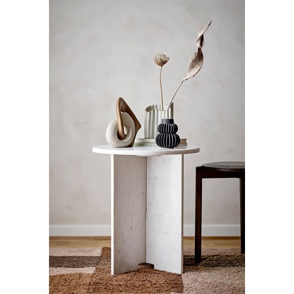 Mramorni okrugao pomoćni stol ø 46 cm Jasmia – Bloomingville-image-1