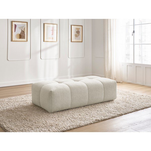 Bijeli tabure od šenila Everest – Bobochic Paris-image-1