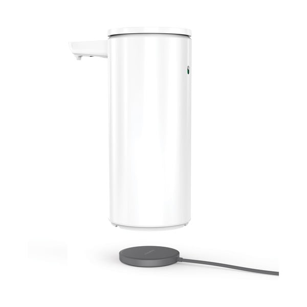 Bijeli metalni automatski dozator sapuna 414 ml – simplehuman-image-4