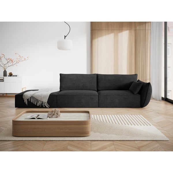Tamno siva ležaljka (s desnim kutom) Vanda – Mazzini Sofas-image-1