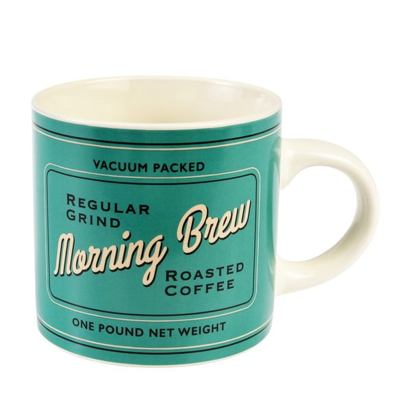Krem/tirkizna keramička šalica 350 ml Morning Brew – Rex London-image-2