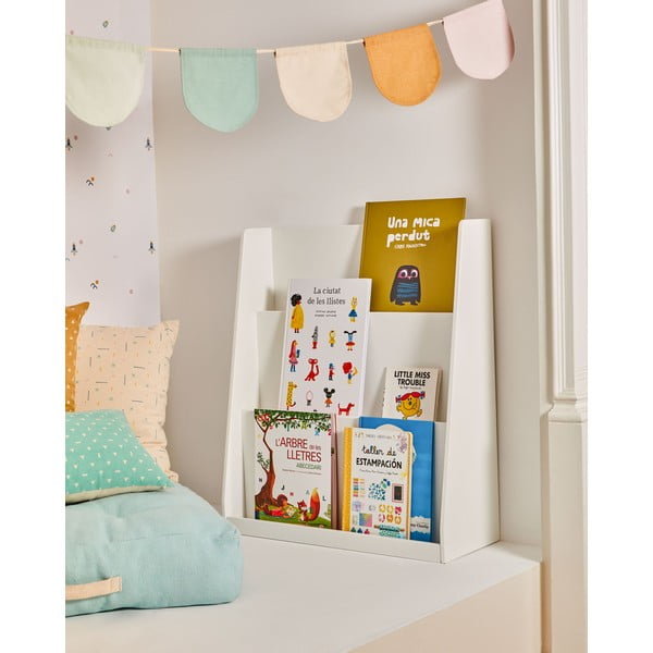 Bijela dječja biblioteka 59,5x69,5x23 cm Adiventina – Kave Home-image-2