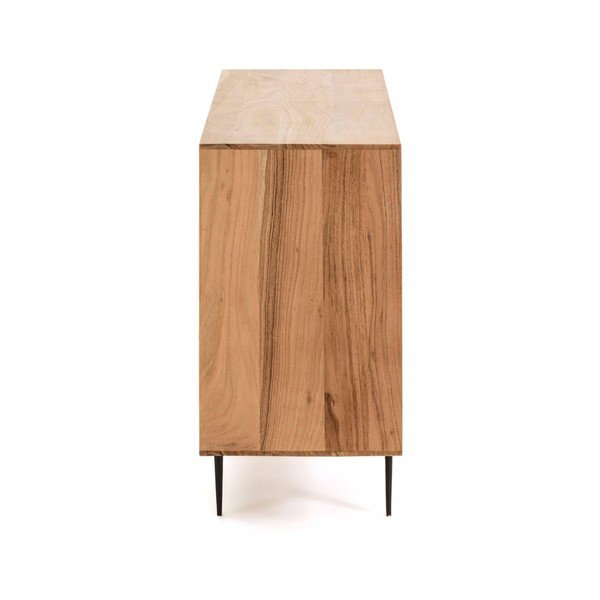 Svijetlosmeđa komoda od bagremovog drveta Kave Home Delsie, 147 x 81 cm-image-3