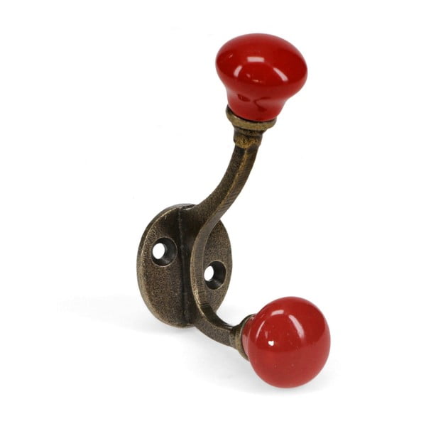 Crvena metalna zidna vješalica 3 cm – Rex London