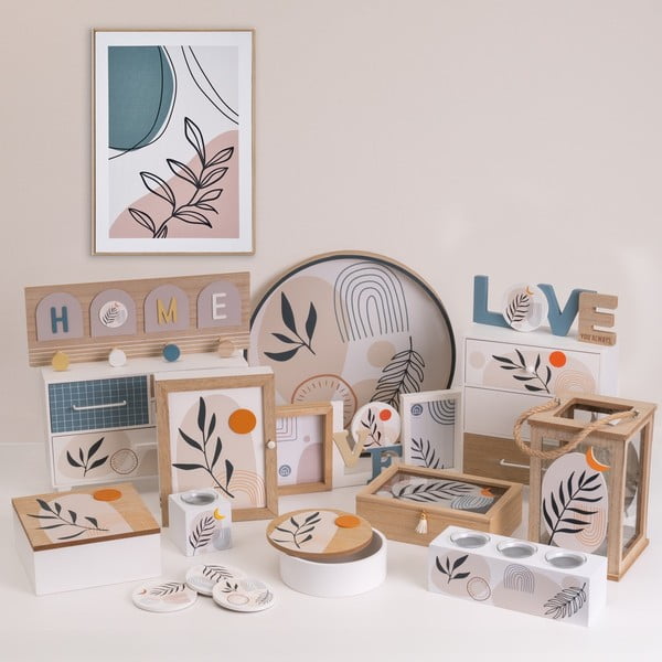 Kutije za pohranu u setu  2 kom s poklopcem/dekorativne ø 20x8,5 cm – Casa Selección-image-1