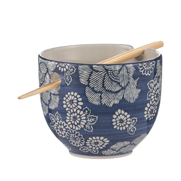 Tamno plava zdjela od kamenine ø 14,5 cm Nara – Ladelle