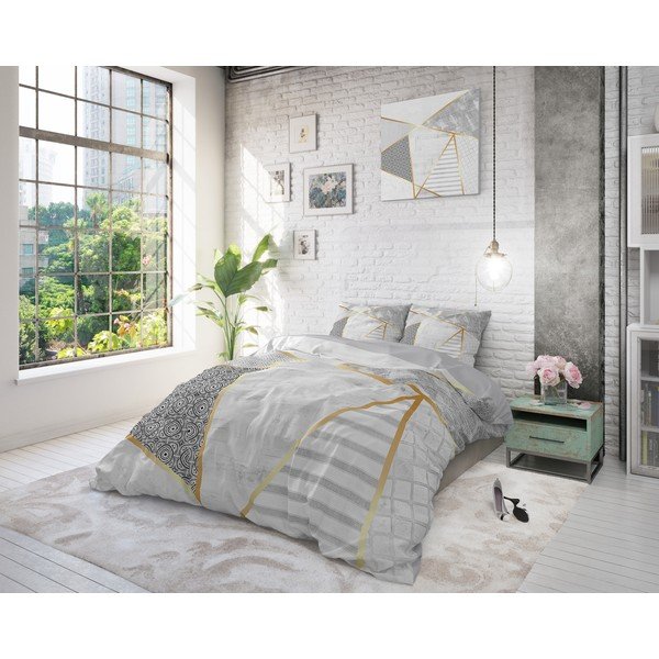Pamučna posteljina Pure Cotton Graphic, 200 x 200/220 cm-image-3