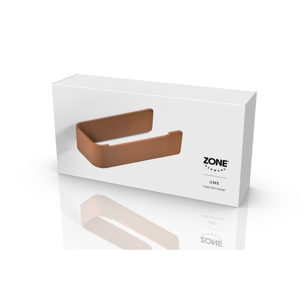 Metalni zidni držač toaletnog papira boje terakote Ume – Zone-image-2