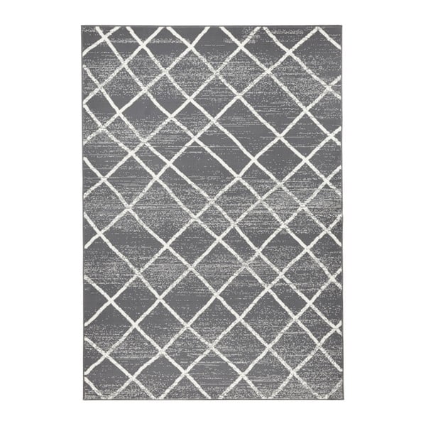 Tamnosivi tepih Zala Living Rhombo, 160 x 230 cm