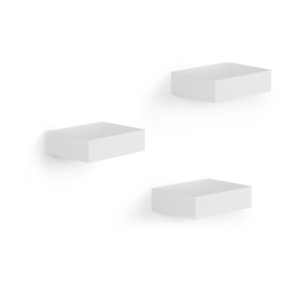 Bijele police u setu 3 kom 11 cm Showcase – Umbra
