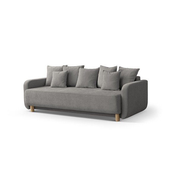 Siva sklopiva/s prostorom za odlaganje sofa 231 cm Elen – Micadoni -image-1