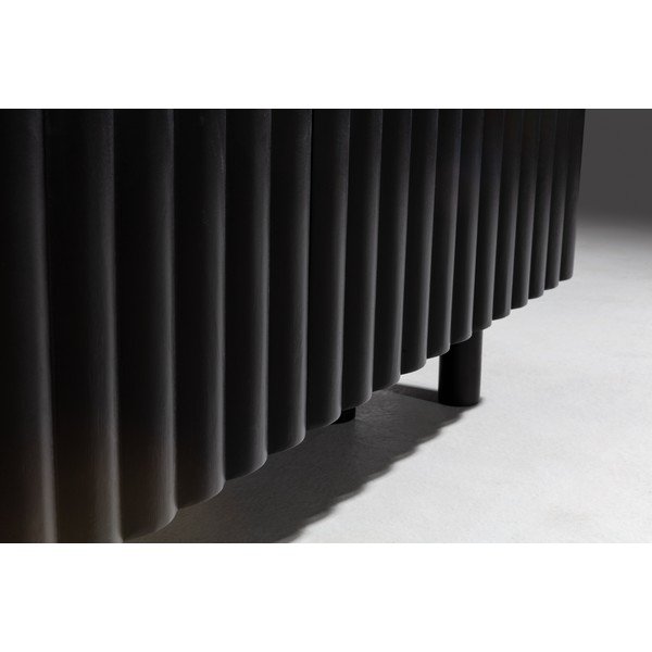 Crna TV komoda od masivnog manga 160x55x40 cm Tamira – MOME-image-2