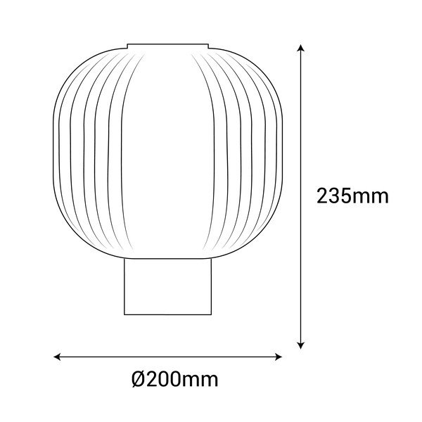 Crna stolna lampa SULION Garbo, visina 23,5 cm-image-3