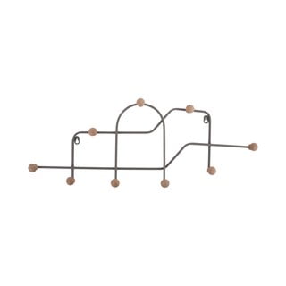 Siva metalna zidna vješalica 71 cm Maze – PT LIVING